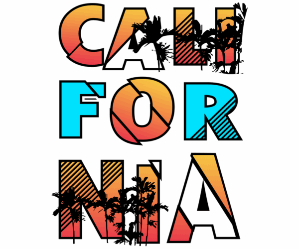 California Surf - Palm Paradise Graphic