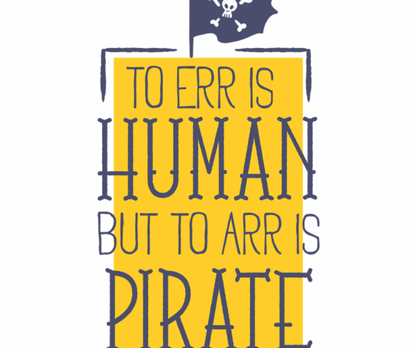 Pirate Pun - Humorous Typography
