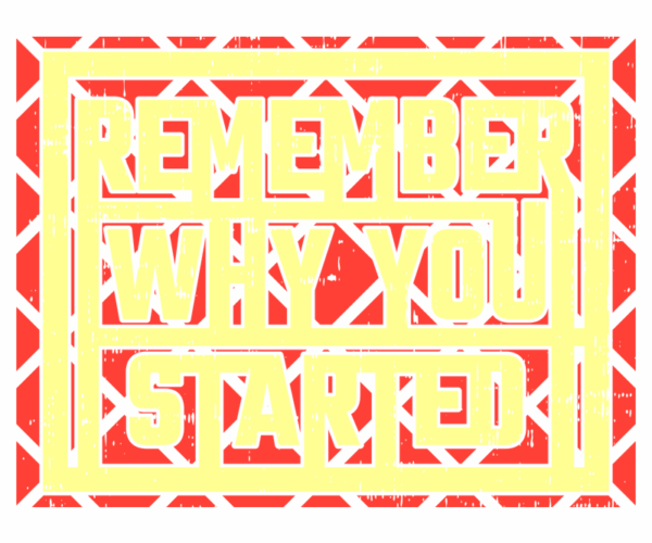 Remember Started - Motivational Typography Art