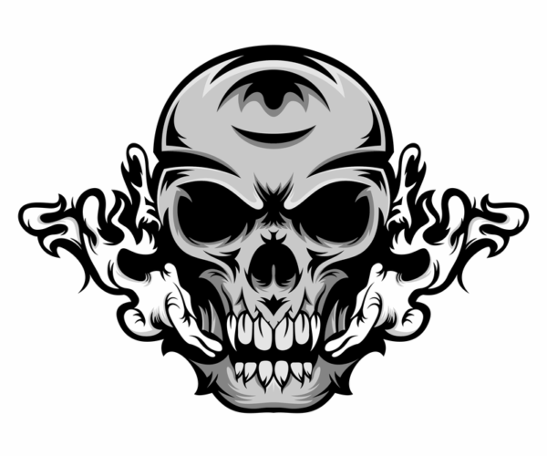 Skull Emblem - Fiery Rage