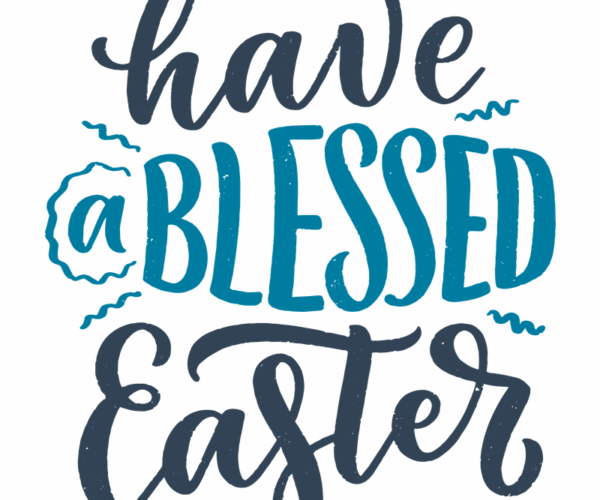 Blessed Easter - Calligraphic Design
