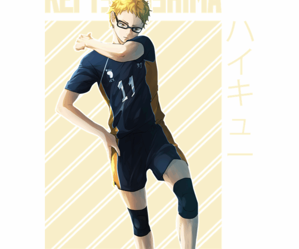 Kei Tsukishima - Volleyball Stance