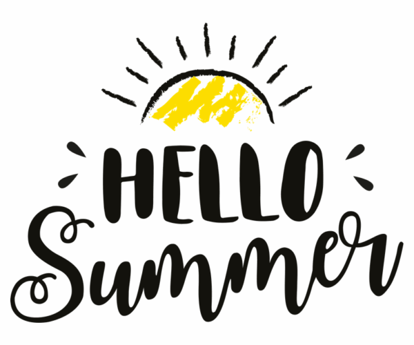 Hello Summer - Brush Style Text