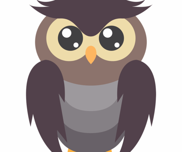 Vector Owl - Cute Cartoon Design