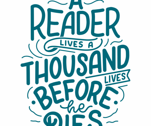 Reader's Life - Typographic Quote