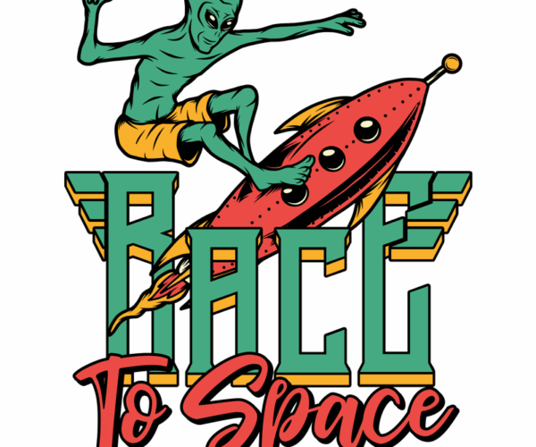 Surfin' Alien - Rocket Ride Tee