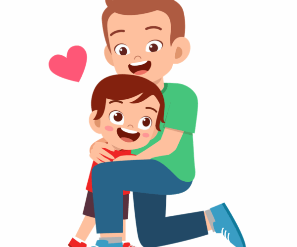 Father & Son - Heartfelt Embrace