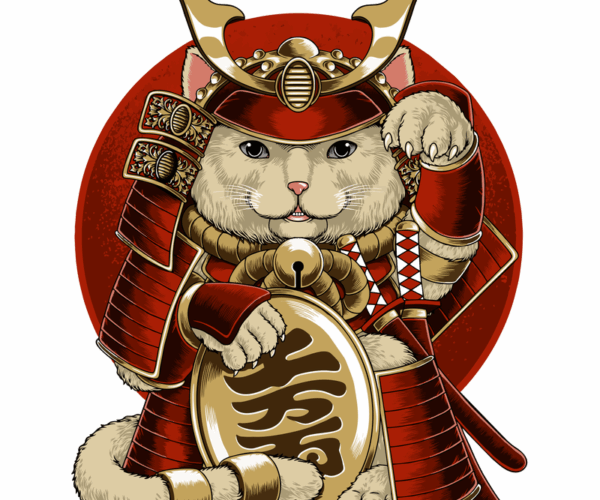 Samurai Maneki Neko - Lucky Warrior