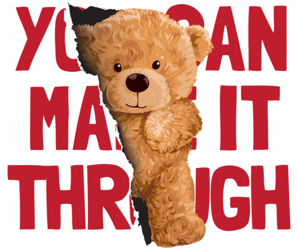 You Can Make It Through - Motivational Teddy Bear