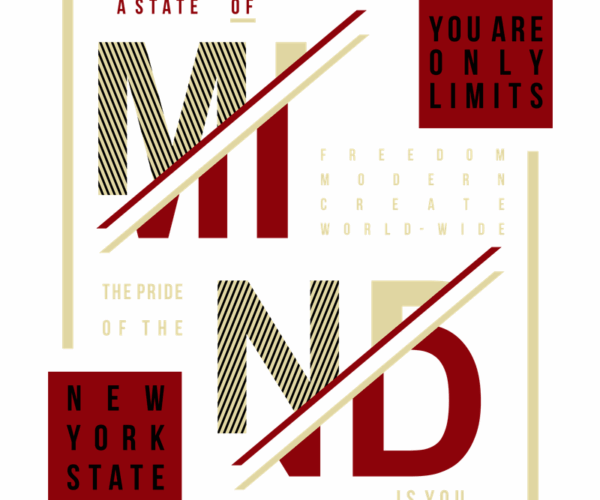State of Mind - Typography Tee Design