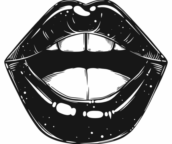 Glossy Lips - Open Mouth Art