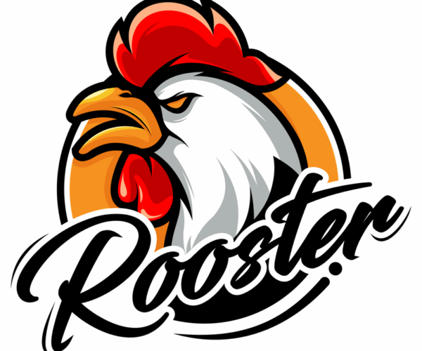 Rooster Mascot - Aggressive Emblem