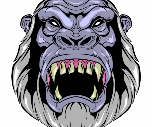Angry Gorilla - Fierce Protector Portrait