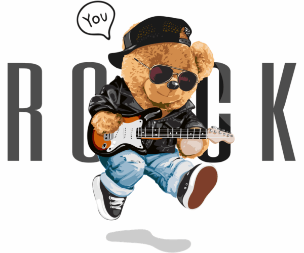 Rock Bear - Guitar Hero