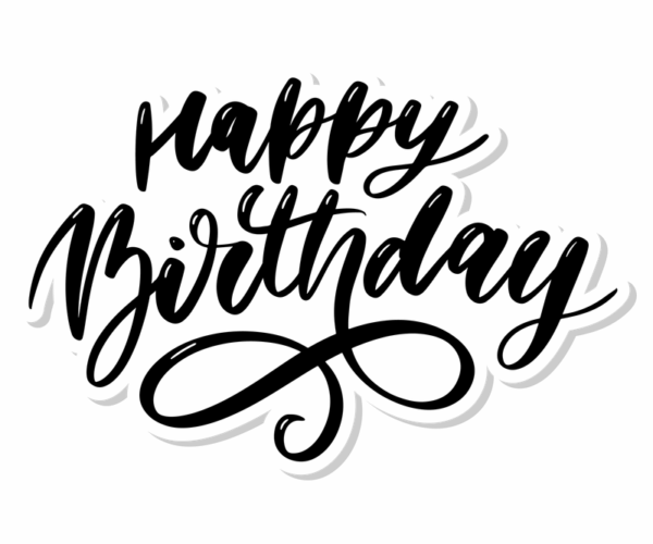 Happy Birthday - Script Typography