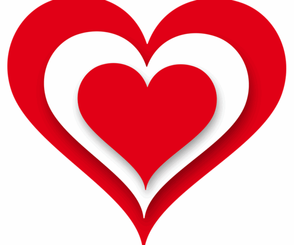 Layered Heart - Romantic Symbol