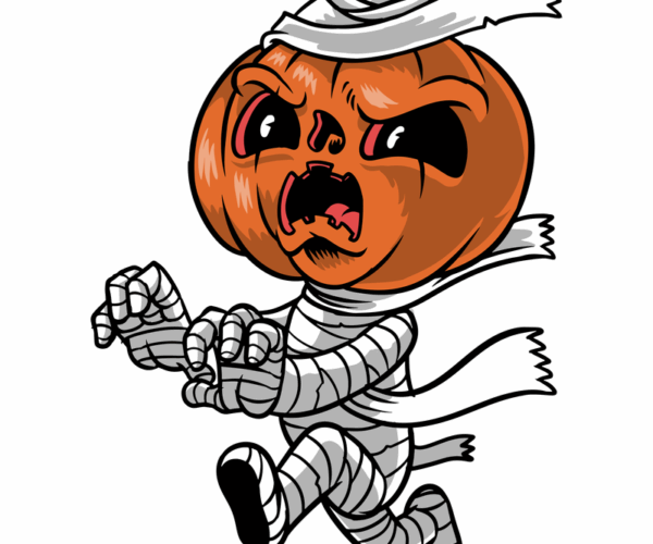 Pumpkin Mummy - Halloween Spook