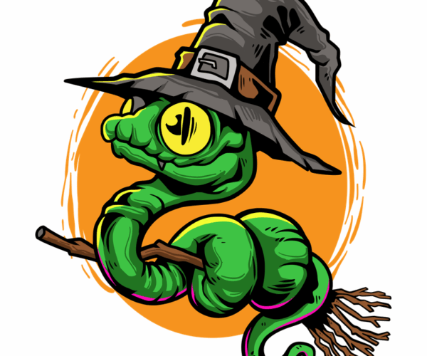 Witchy Snake - Halloween Hues
