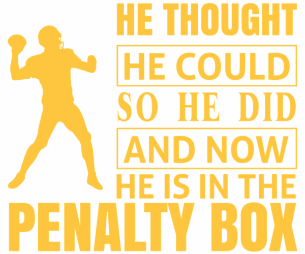 Penalty Box Quarterback - Humorous Sports Design