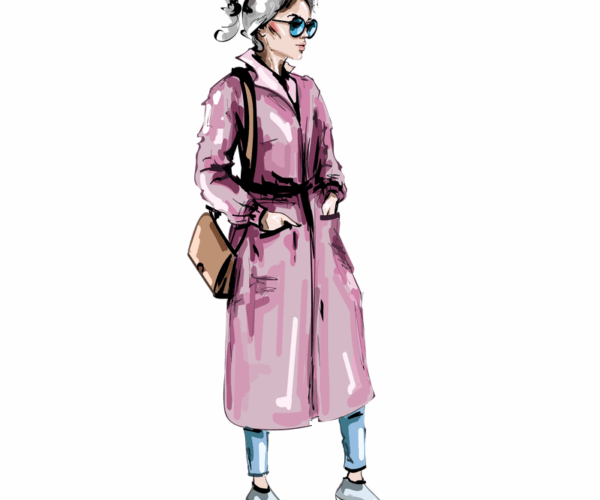 Street Style - Chic Pink Coat