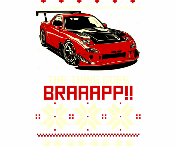 RX-7 Braap - Ugly Christmas Sweater