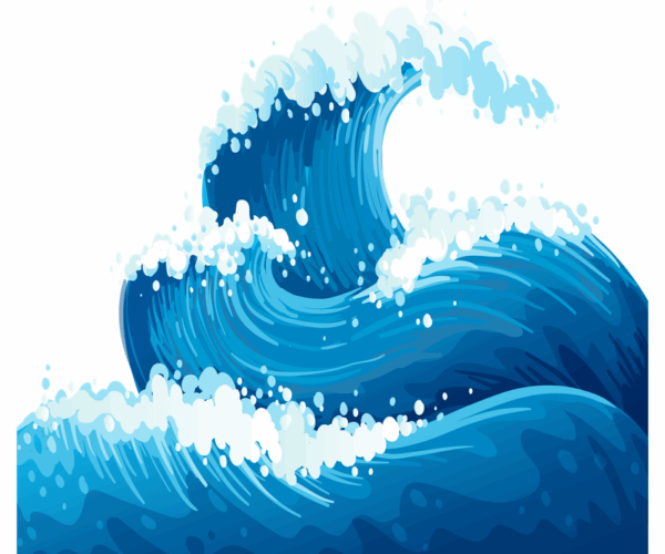 Surfing Wave - Dynamic Illustration