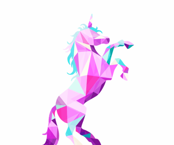 Geometric Unicorn - Prism Magic