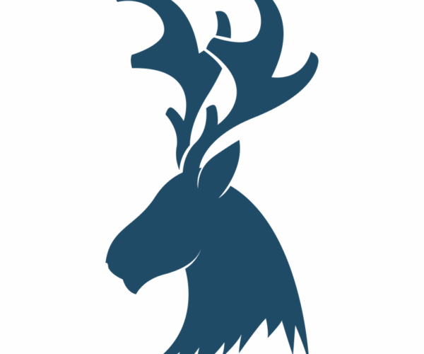 Majestic Moose - Antlered Silhouette
