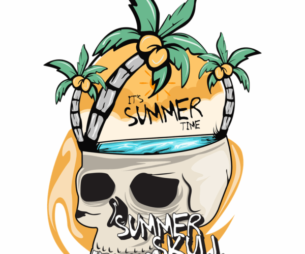 Summer Skull - Tropical Brainwave