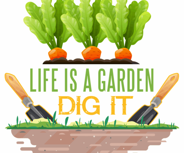 Garden Delight - Earthy Typography Tee