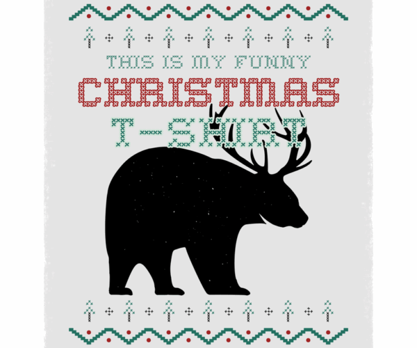 Christmas Bear - Ugly Sweater Style