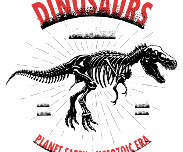 Tyrannosaurus Rex - Fossil Illustration