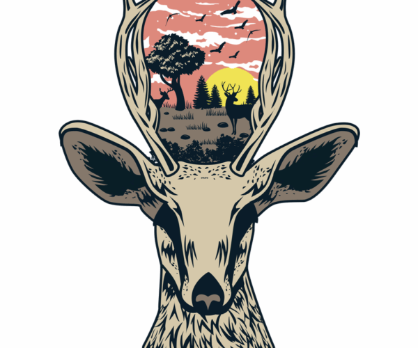 Deer Harmony - Forest Mindscape