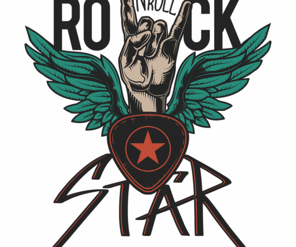 Rock 'n' Roll Star - Winged Attitude