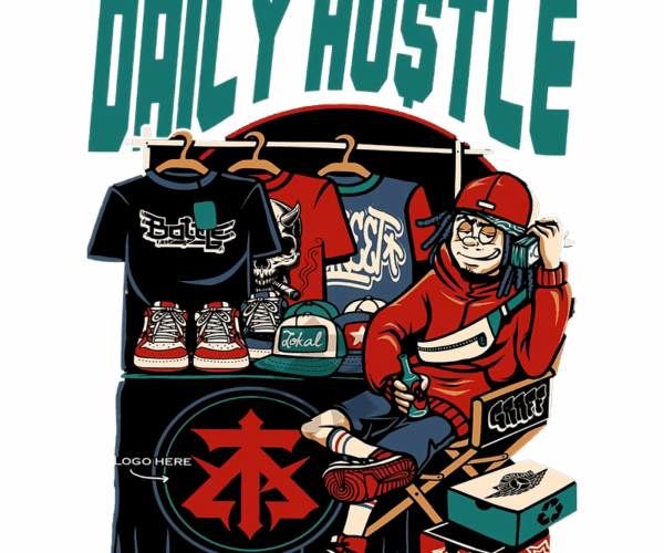 Daily Hustle - Streetwear Lifestyle Graphic