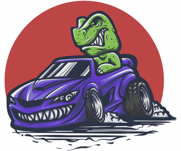 T-Rex Racer - Cartoon Motorsport