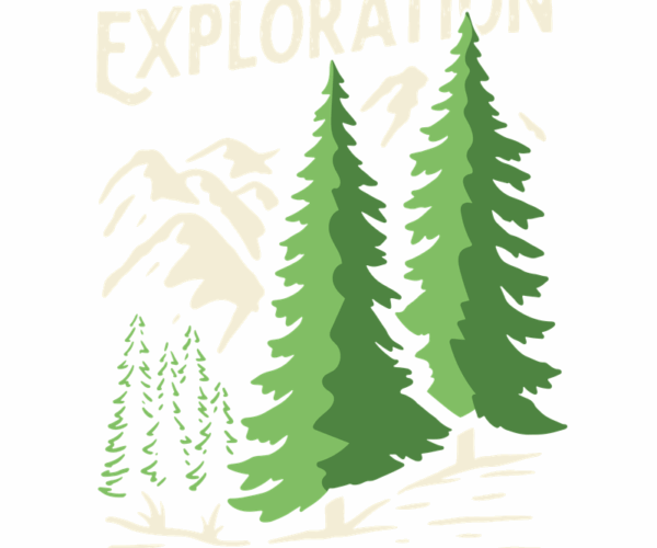 Exploration Scene - Forest Mountain View