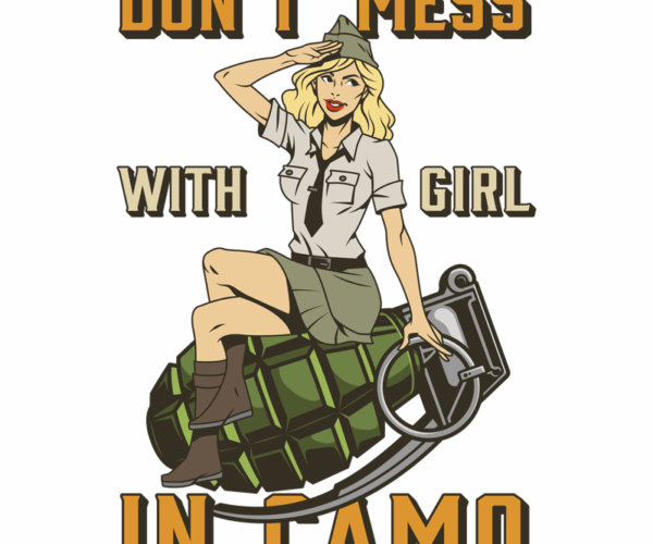 Camo Girl - Grenade Pinup