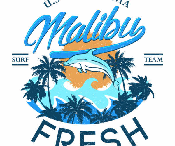 Malibu Surf - Fresh Dolphin Design