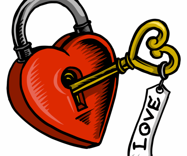 Heart Lock + Love Key