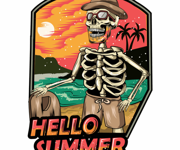 Beach Skeleton - Summer Vibes