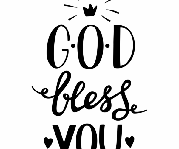 God Bless You - Inspirational Typography