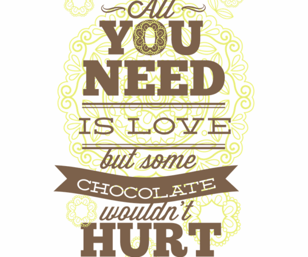 Chocolate Lover - Sweet Indulgence Typography