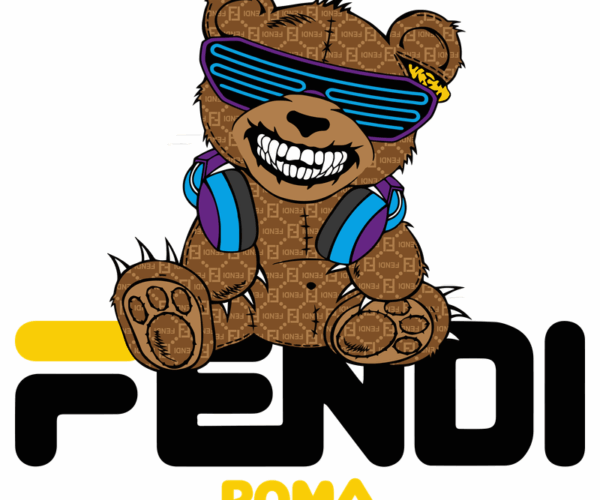 Fendi Teddy - Graffiti Style