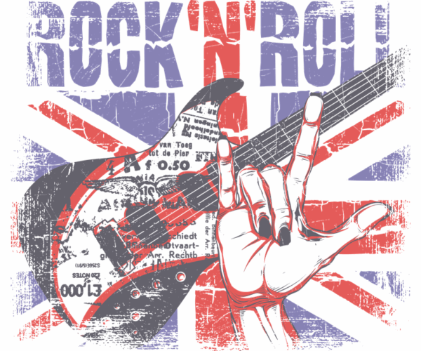 Rock N' Roll - Grunge Union Jack