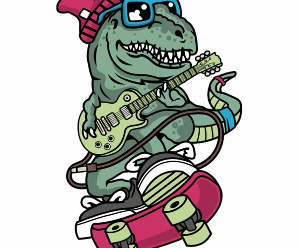 Skateboarding Rex - Cool Tunes on Wheels