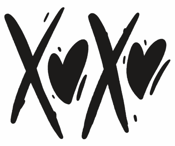 XOXO - Heartfelt Doodle Style