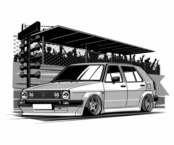 VW Golf MK2 - Drag Strip Ready