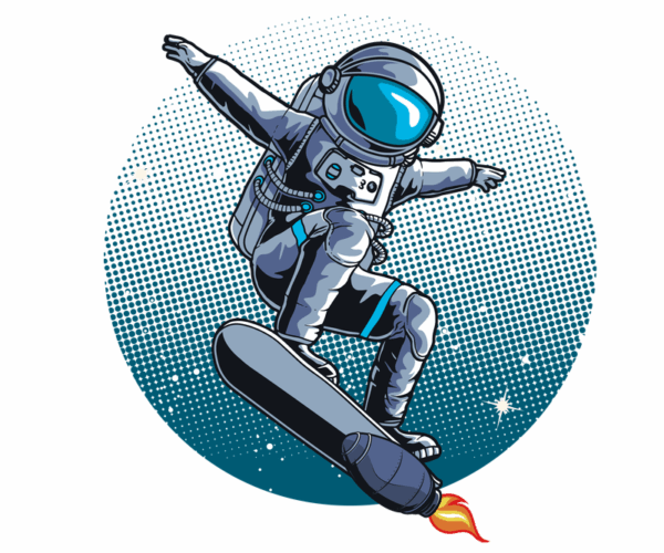 Space Skater - Rocket Boarding