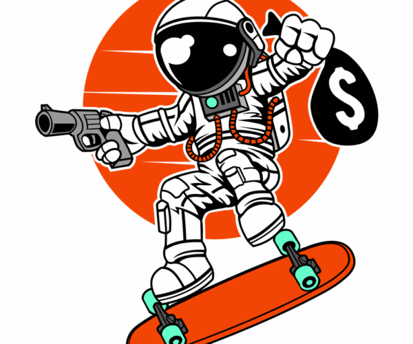 Space Heist - Skateboard Getaway